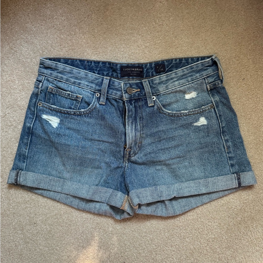 Lucky Brand Distressed Blue Jean Shorts